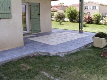 Habillage de dalle beton